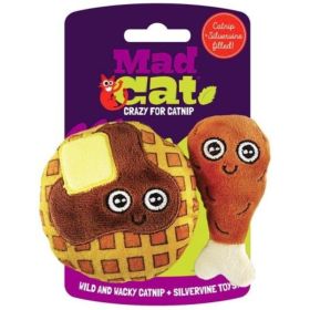 Mad Cat Chicken and Waffles Cat Toy Set