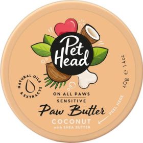 Pet Head Sensitive Paw Butter for Dogs Coconut with Shea Butter