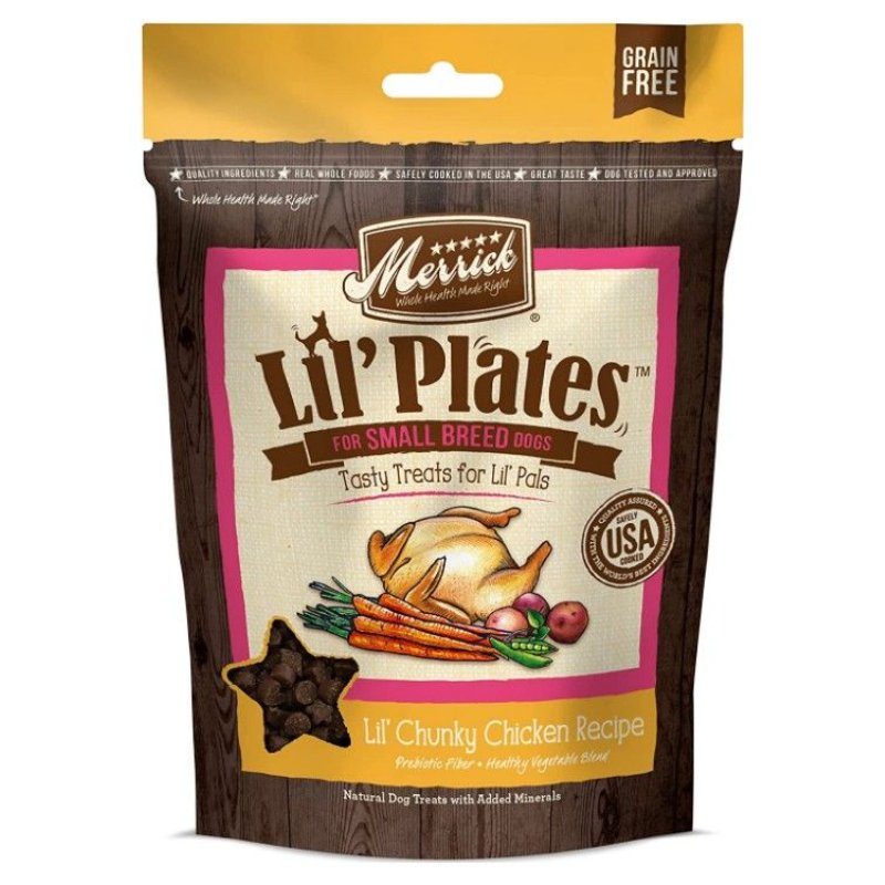 Merrick Lil' Plates Small Breed Treats Chunky Chicken Recipe Merrick Lil' Plates Small Breed Treats Chunky Chicken Recipe