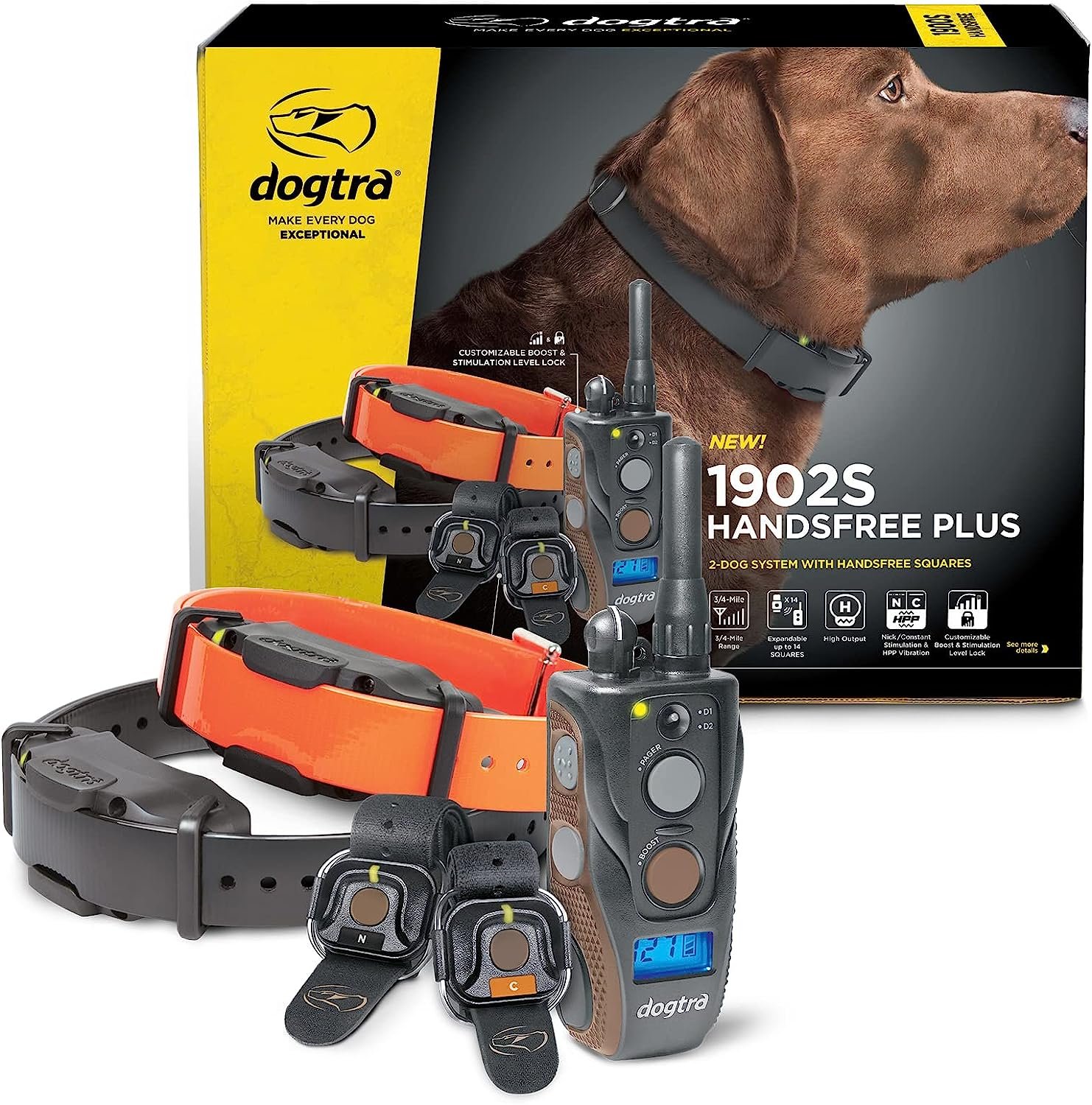 Dogtra 1902S HANDSFREE Plus Boost and Lock, Remote Dog Training E Dogtra 1902S HANDSFREE Plus Boost and Lock, Remote Dog Training E