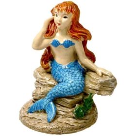 Blue Ribbon Exotic Environments Poised Mermaid Aquarium Ornament