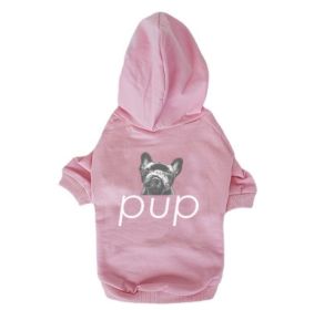 Pet Clothing Dog Hoodie Compared To Bear Cotton Hoodie (Option: Pink-L)