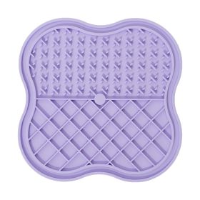 Pet Silicone Snack Catcher Dog (Option: Purple-20x20cm)