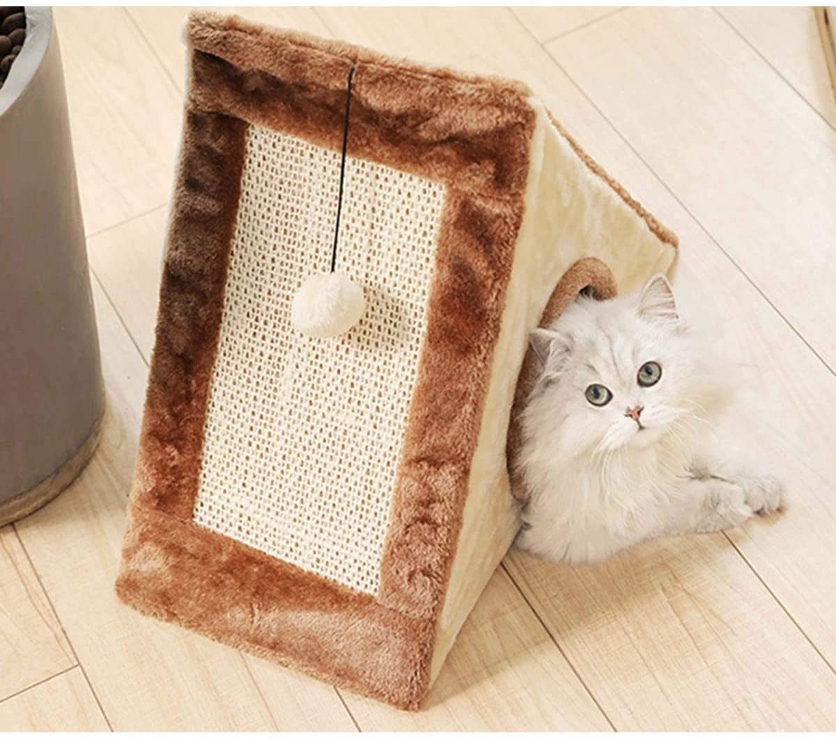 Portable Pet Scratcher Foldable Sisal Triangle Climbing Pad Cat Fur Climbing Frame Portable Pet Scratcher Foldable Sisal Triangle Climbing Pad Cat Fur Climbing Frame